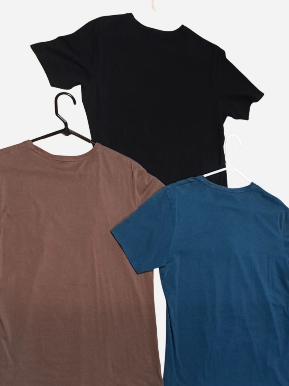 Gymshark Short Sleeve Crew Tee Trio - Teal, Black & Brown - Picture 2 of 5